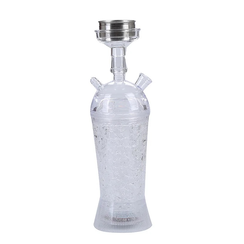 2023 Vapruz Hot Sell Wholesale Custom Logo Cheap Travel Hookah Led Light Plastic Car Chicha Portable Shisha Bottle Hookah