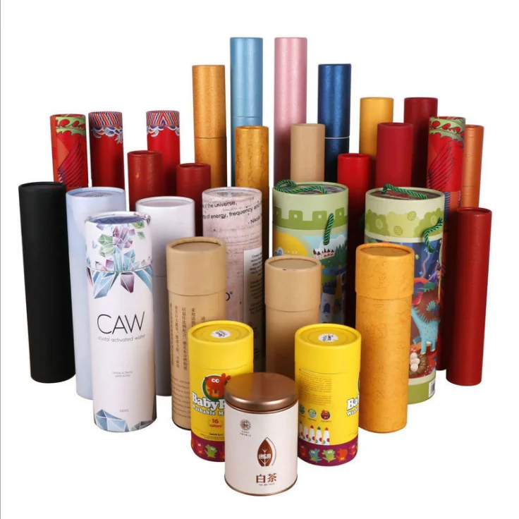 Eco friendly Postal Tubes and Cardboard Poster Tubes For Artwork Packaging
