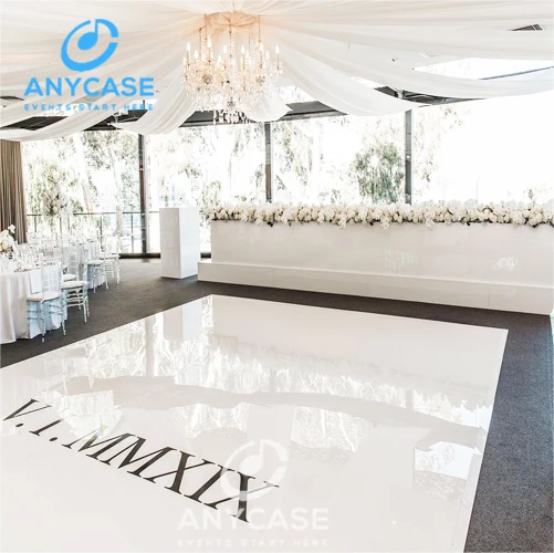 Sticker Vinyl  24ft wedding dance floor vinyl wooden dance floor for sale