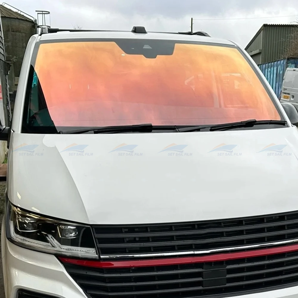Chameleon Rose Red High Definition Window Tint Film High Insulation Windshield Tint Chameleon Tint Film For Car Window