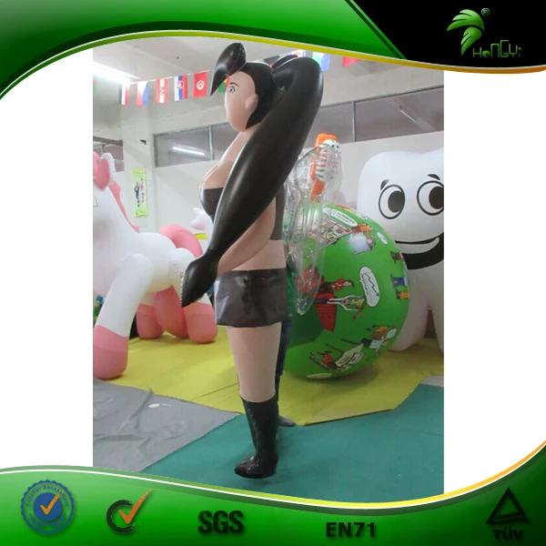 Hongyi Made Amazing Sexy inflatable girl,inflatable spirit girl with clear wings