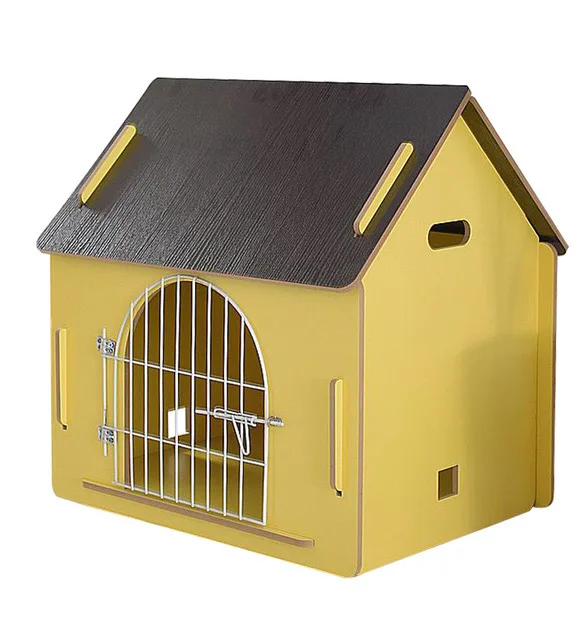 Dog House Wood Pet House with door Dog Home Strong Heavy Dog Kennel indoor and outdoor Safe Rainproof