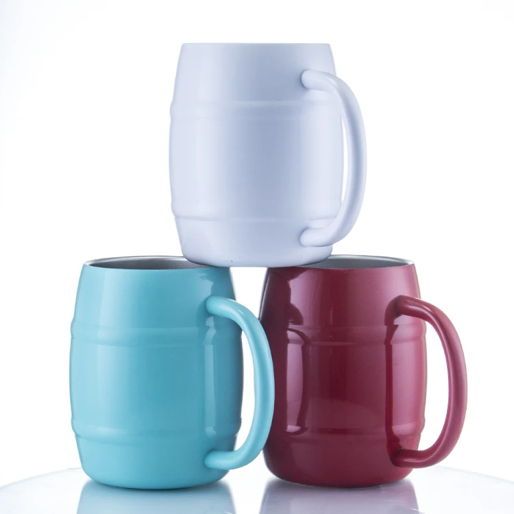 
24 oz 25 oz 26 vacuum double walled cold stainless steel beer mug cup 