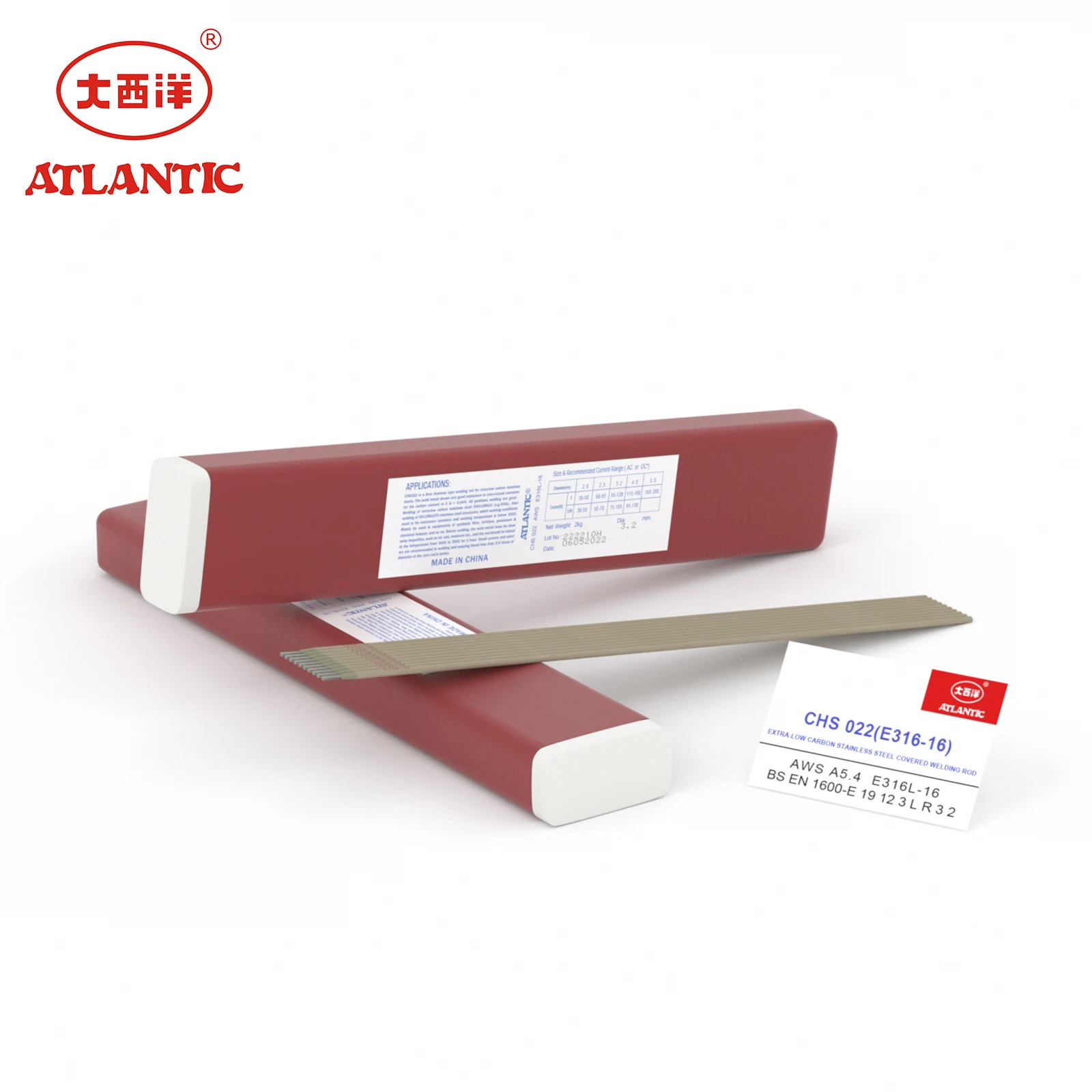 Atlantic Stainless Steel Extra-low Carbon Welding Rod E316L-16