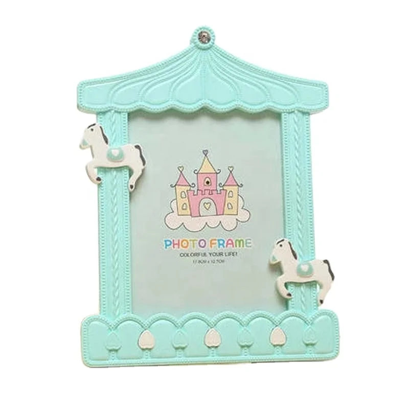 Baby Bottle Shape Photo Frame Creative Plastic Kids Carousel Picture Frames Birthday Wedding Party Home Desk Decoration Ornament