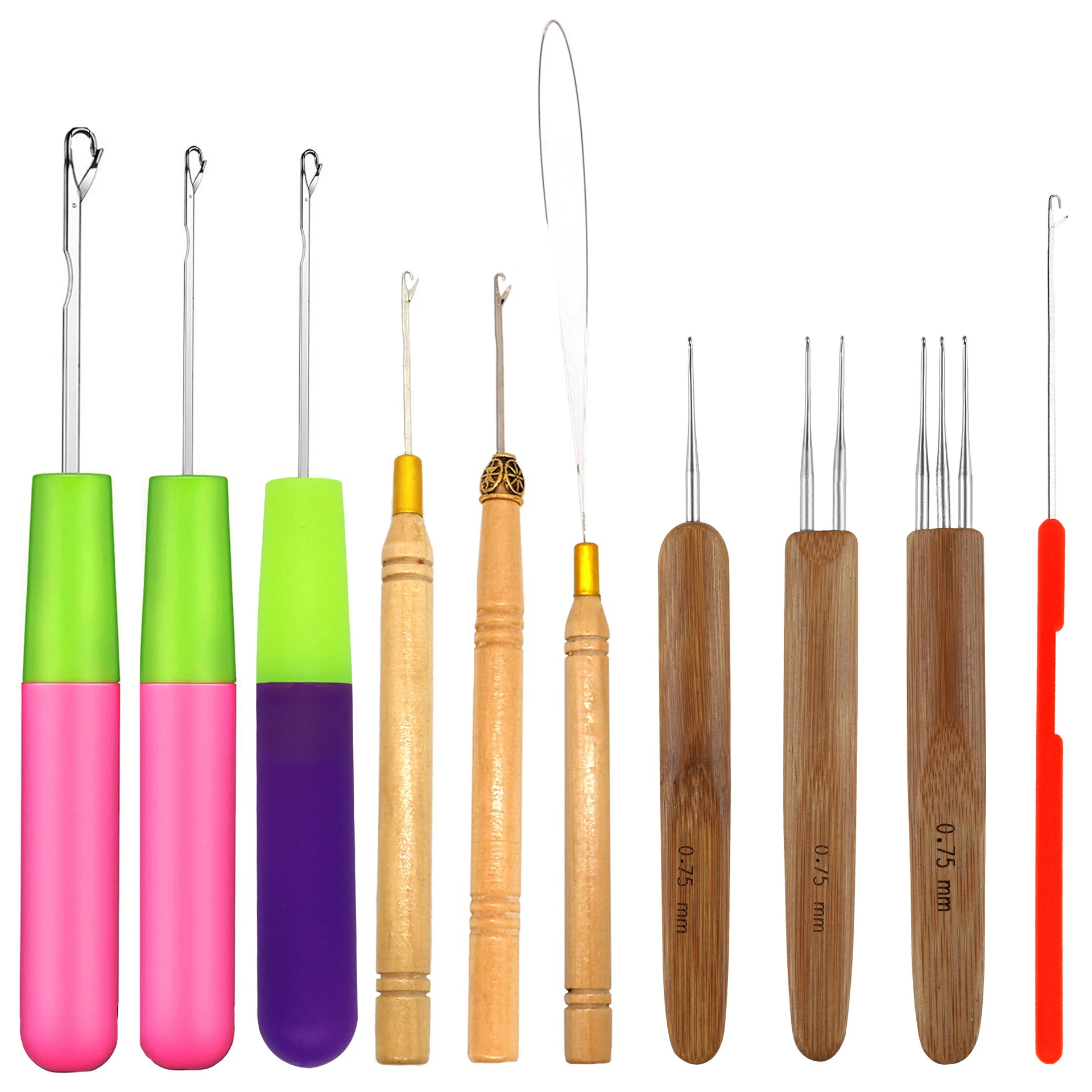 1 шт./лот Пластиковые Крючки для вязания кос Инструменты наращивания волос крючок парика игольчатые