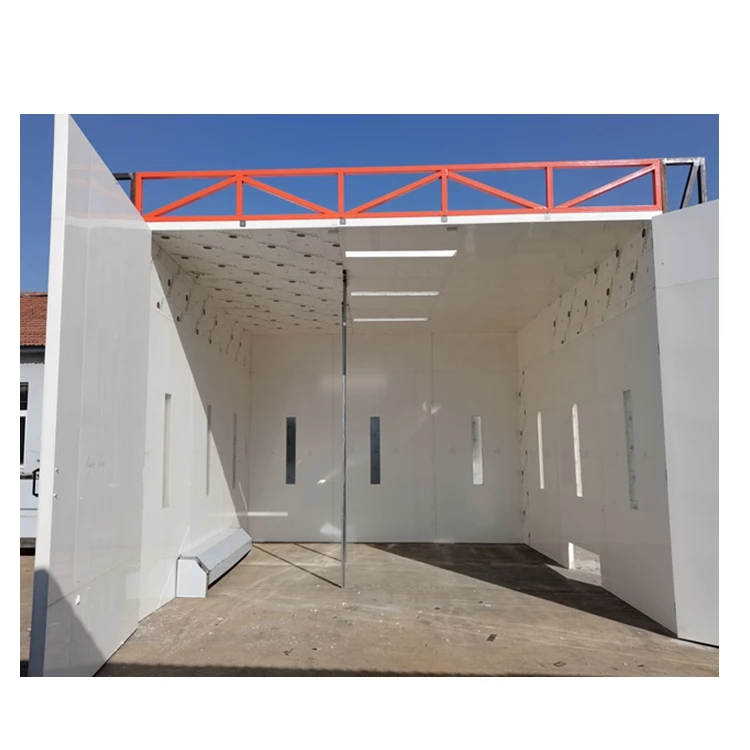 Walk in Electrostatic Manual Powder Coating Spray Booth for Large Parts