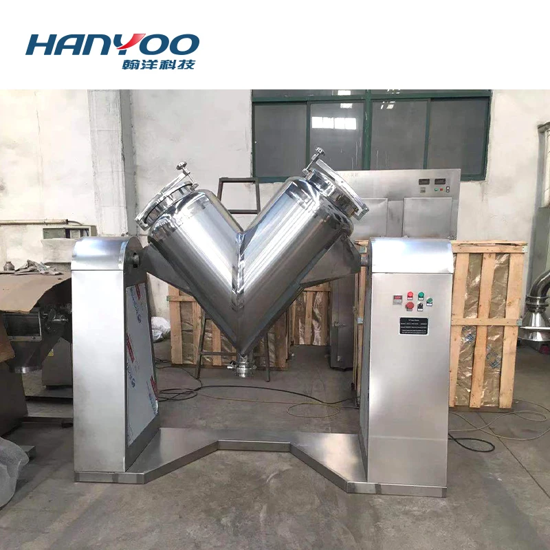 HANYOO V Shape Powder Mixing Machine Powder Blending Machine For Food
