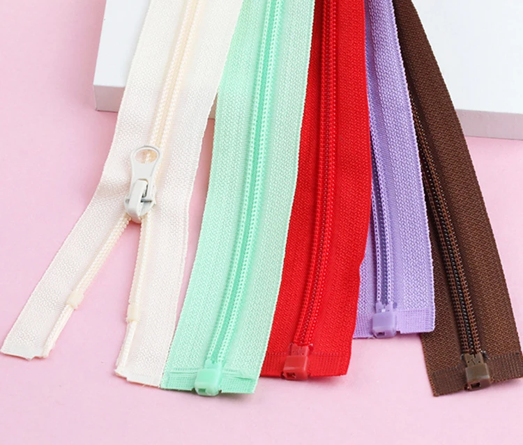 Garment Accessories 5# Open End Thickening Colorful Zipper Jacket Plastic Nylon Zipper