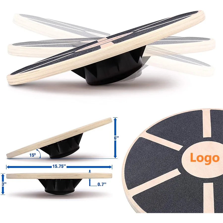 balance board  (1). Small MOQ multifunctional Round Balance Board wobble board  