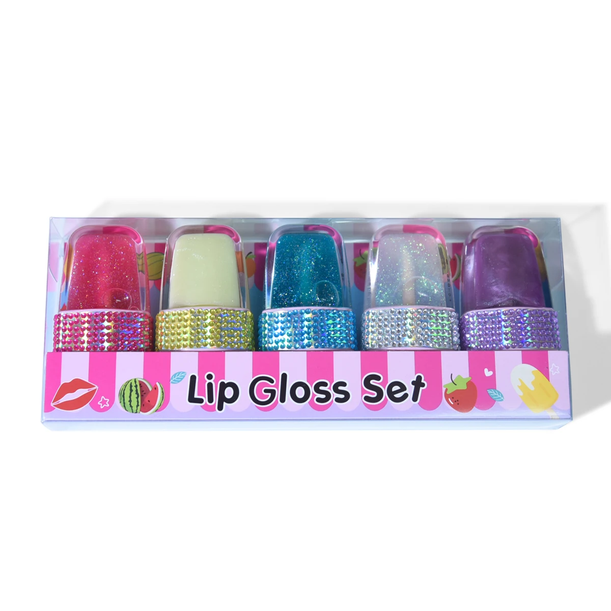 Mini Private Label Lip Gloss Ice Cream Clear Lip Oil Combo Lipgloss Fantasy Star Lip Gloss Set