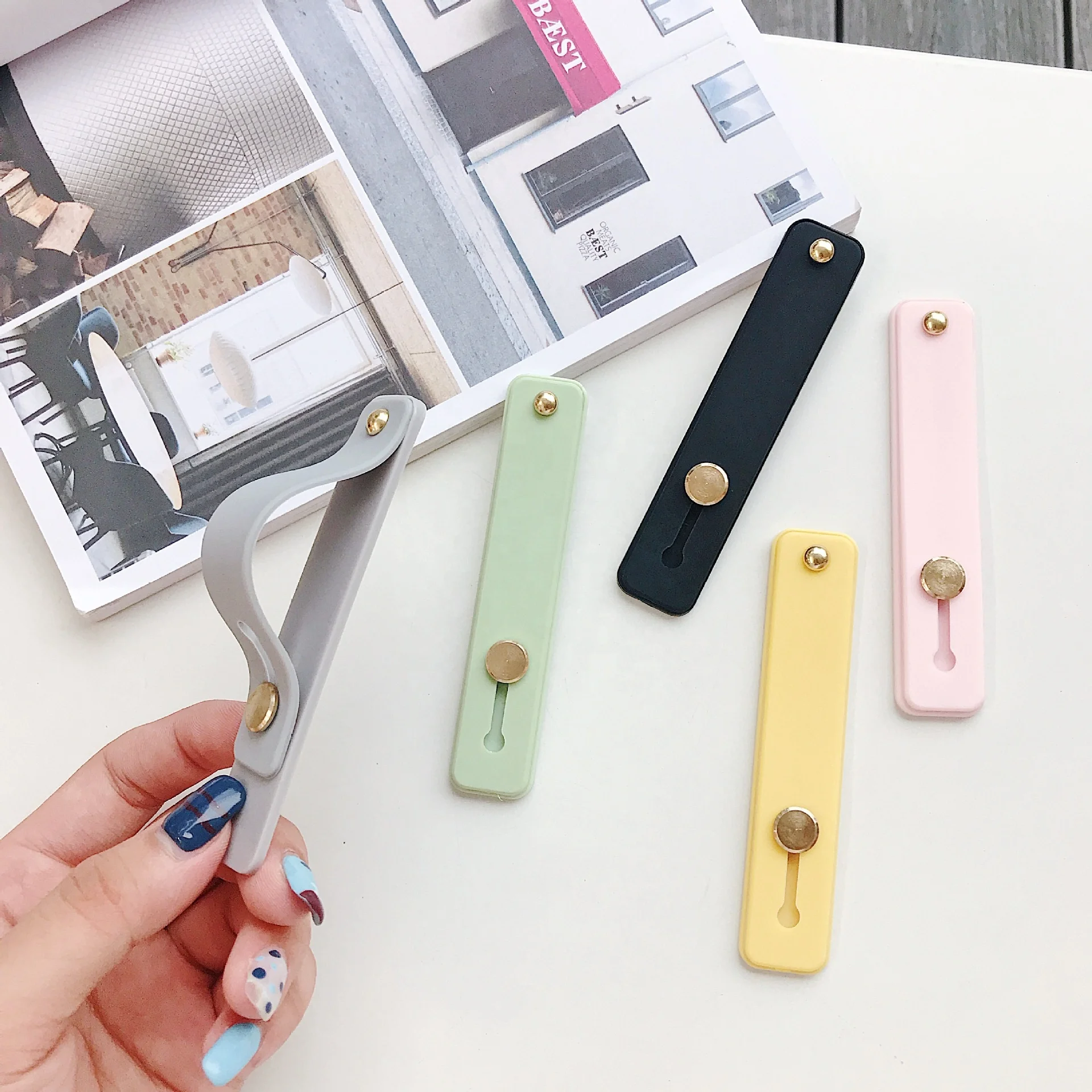 
Universal Fashion trend mobile phone dropping prevented silicone finger mobile phone holder 