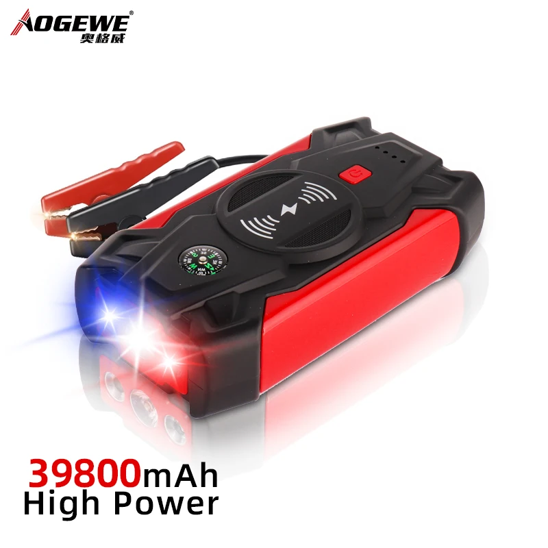 39800mAh Wireless Car Jump Start Power Bank Jumper Starter 12V Car Battery Charger Booster Powerbank Jumpstarter Jump Starter