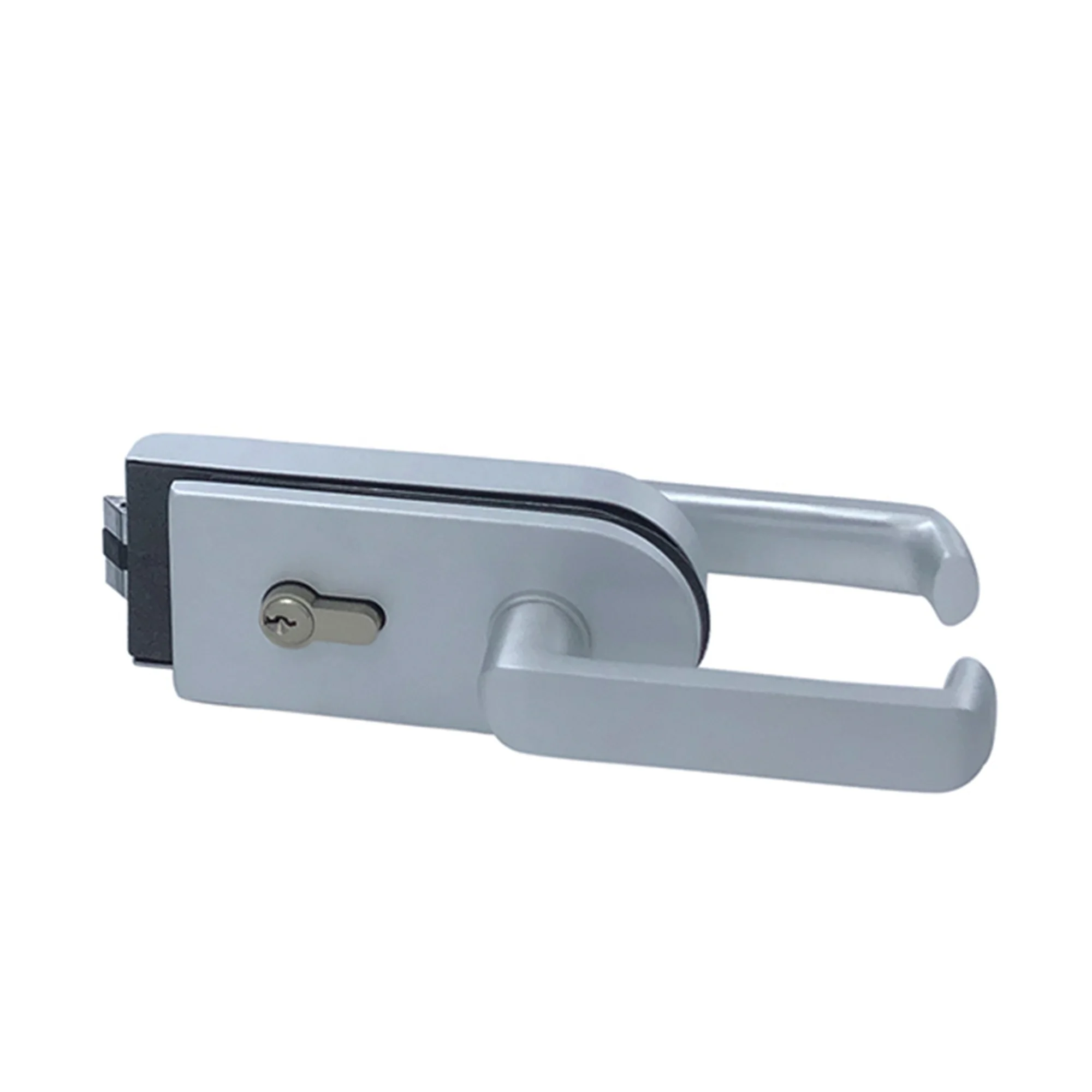 Aluminum Lock Set Hot Selling Zinc Alloy Mortise Door Handle Lock for Glass Door