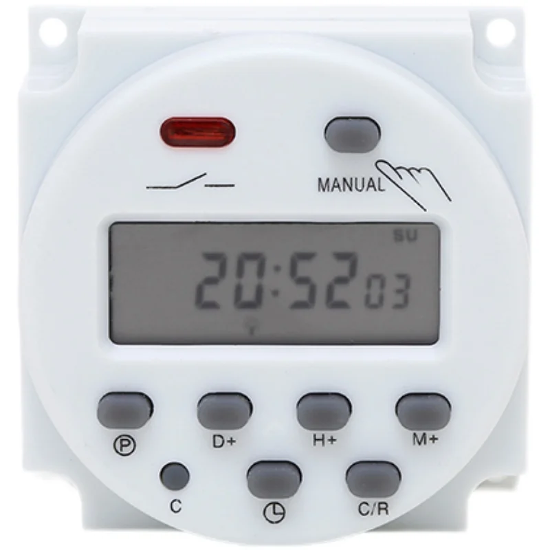 CN101A Timer Switch AC/DC 110V 120V Digital LCD Power Weekly Mini Programmable Time Switch