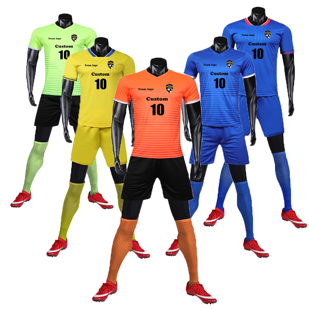 
Custom club logo soccer jersey for Men Full Team football jersey t-shirt 