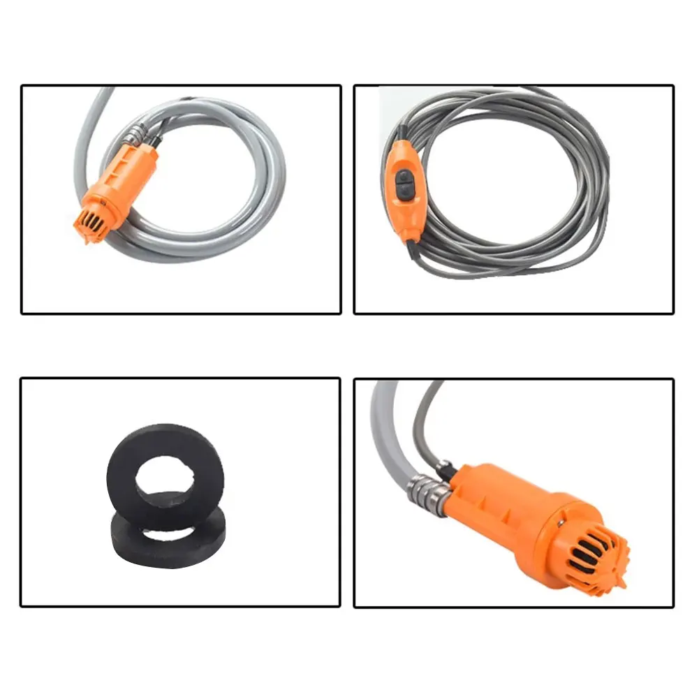 
Universal car washer set outdoor travel hiking portable electric pump camping shower 