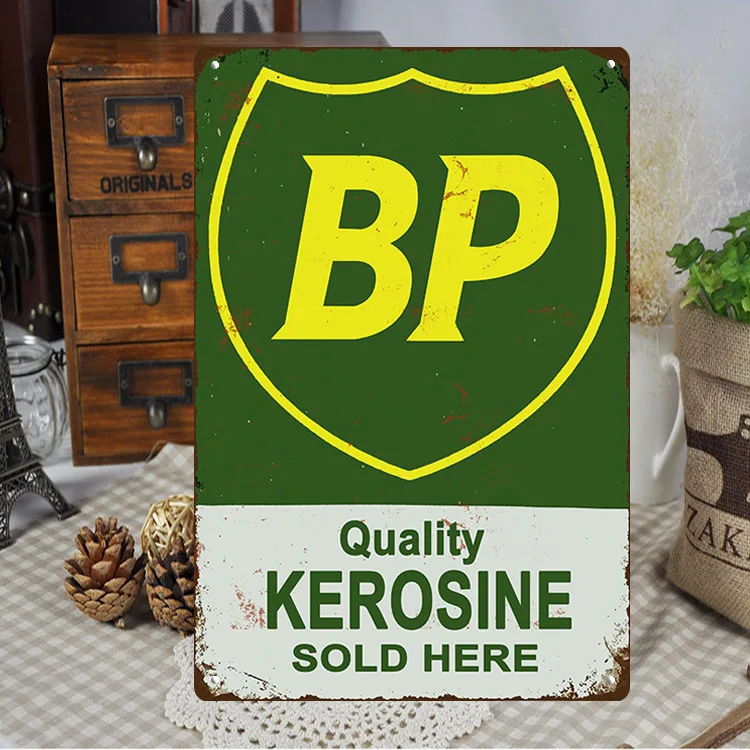 Custom vintage motor oil gasoline metal sign advertising wall poster bar pub garage man cave wall decor retro tin signs