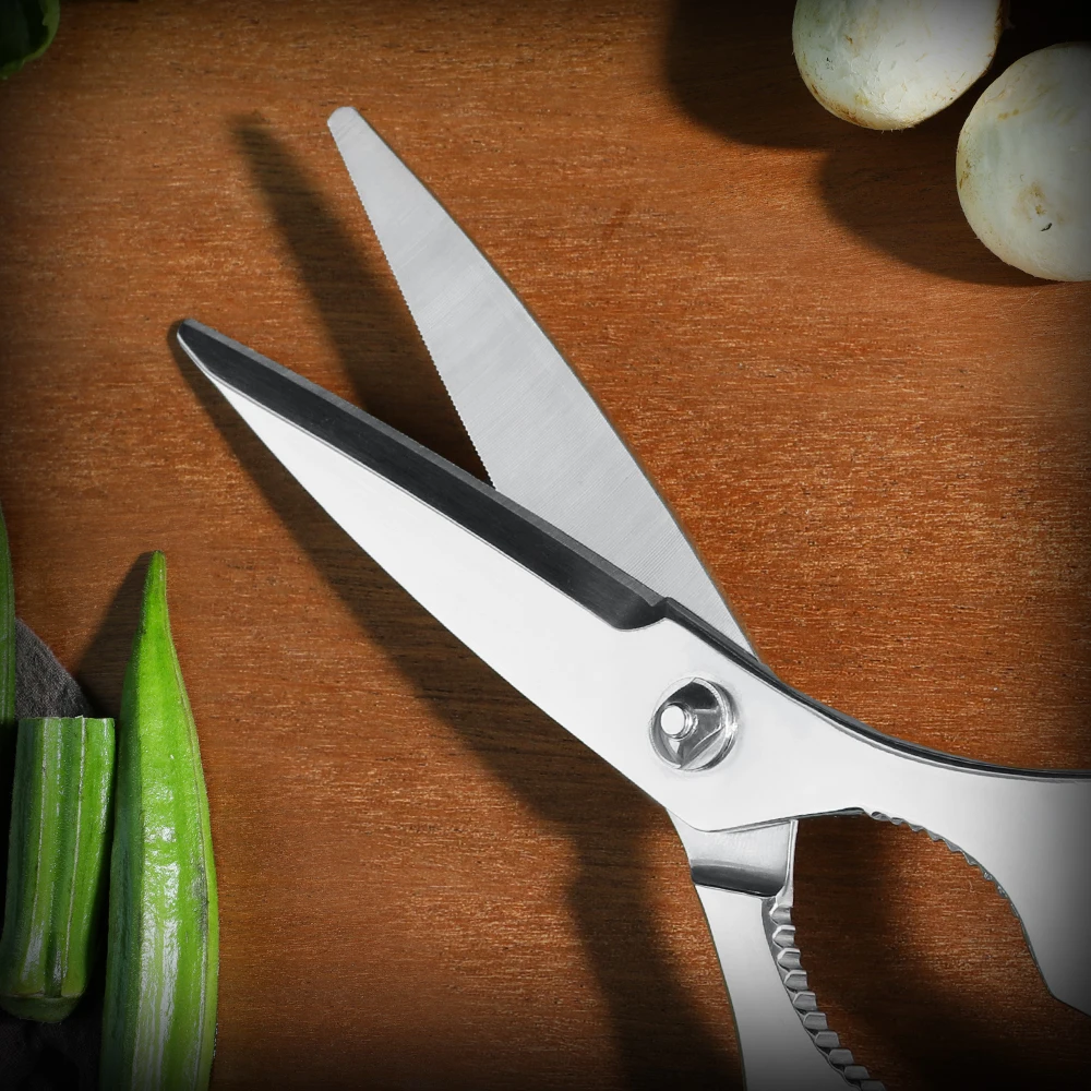 Ultra-Thin Exquisite Mirror Design Stainless Steel Kitchen Scissors for Home Kitchen Use Ultimate Cutting Tool for Vegetables