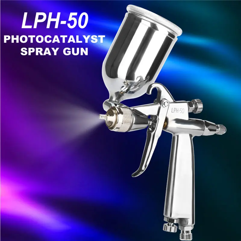 Japan LPH-50 Mini HVLP Spray Gun LPH50 Hand Manual Pistol Sprayer Air Brush For Art Clothes  Air Paint