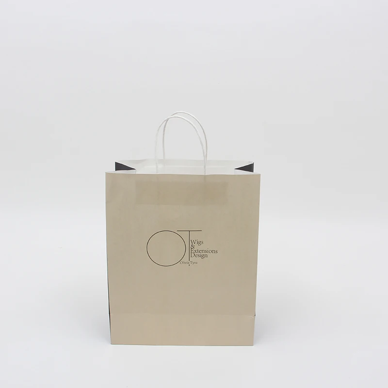 
high quality kraft paper bags with handles for Shopping Paper Bag Custom Printing Eco Friendly Recycle 