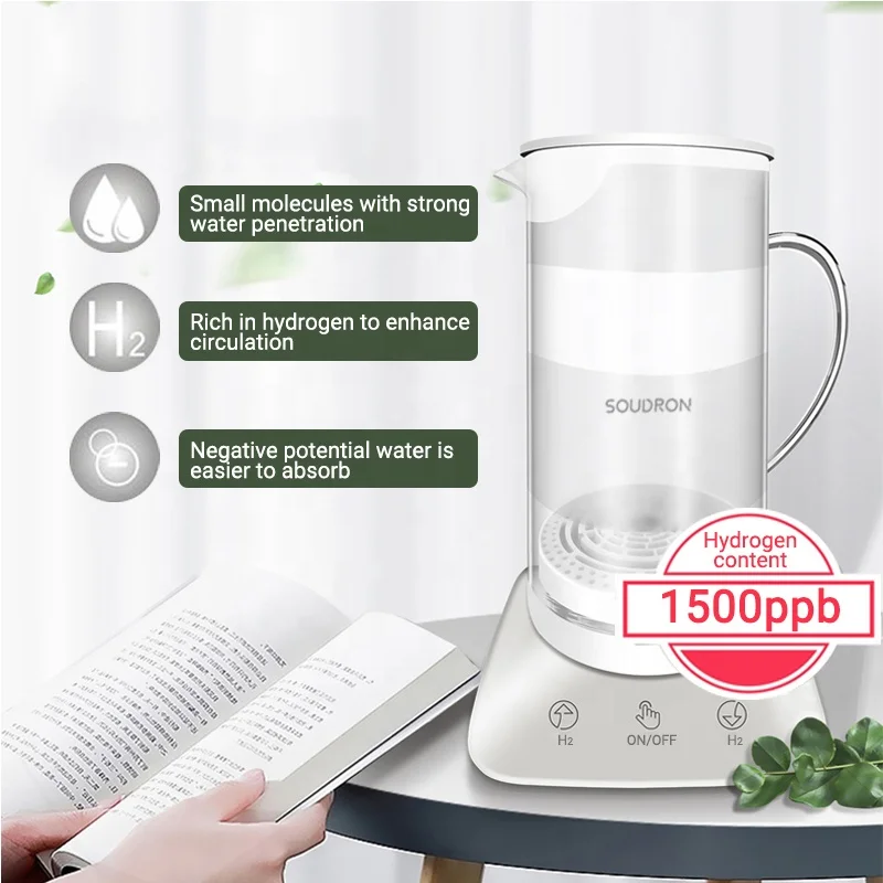 1500ppb Hydrogen Rich Water Kettle Electric Alkaline Water Machine and Ionizer for Household Use