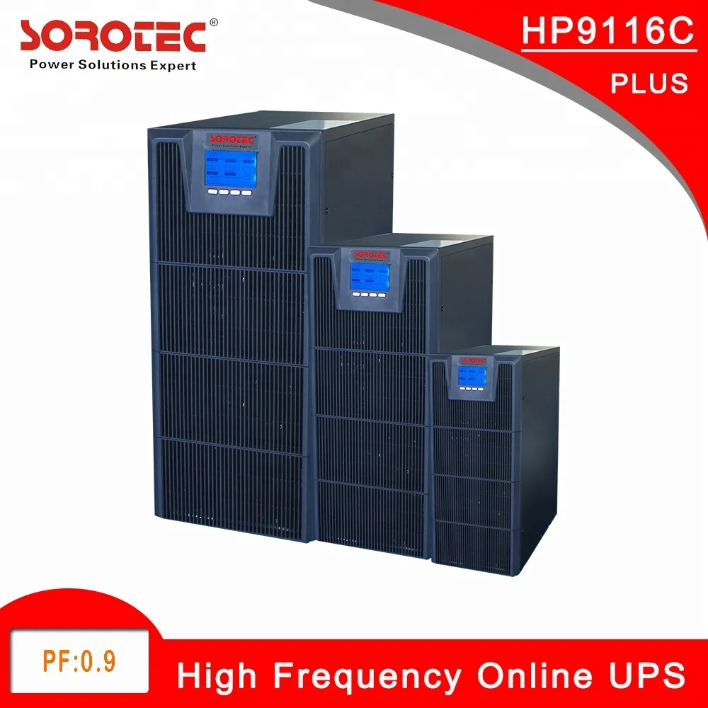 10KVA 220V High Frequency Uninterrupted Power Supply  Online UPS  HP9116C 10KT Series Long Back Up