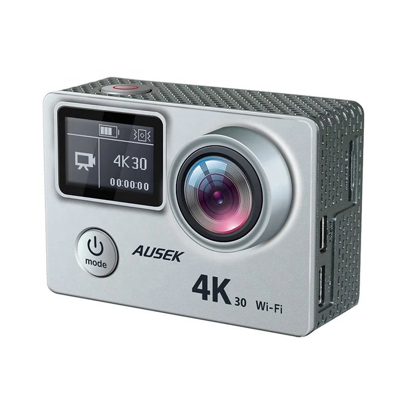 2022 v50 Ambarella A12 Cheapest Real 4k+ Action Camera double color screen metal camera anti-shake model control remote