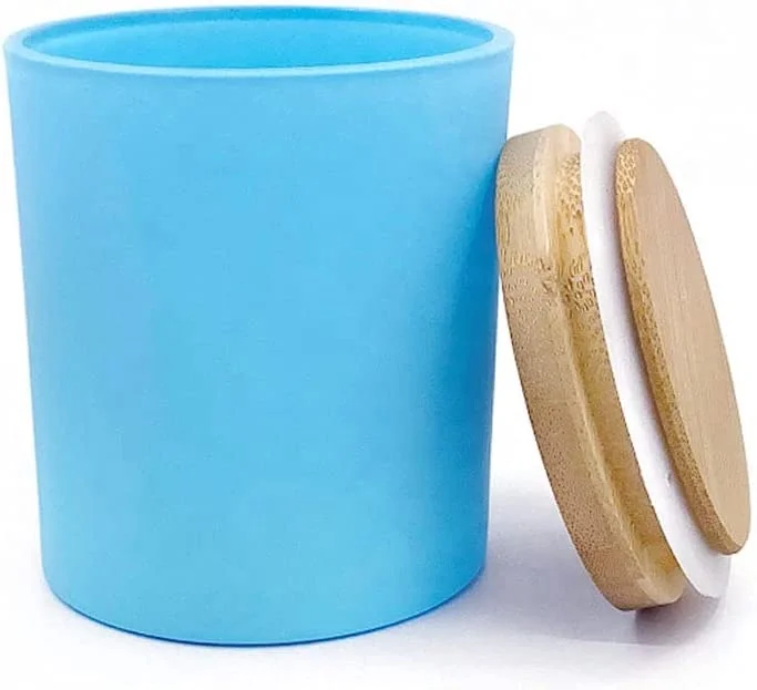 Lowest Price Luxury Black White Matte Glass Candle Jar with Gold Electroplated Inside Round 8oz 10oz Empty Candle Stick Holder