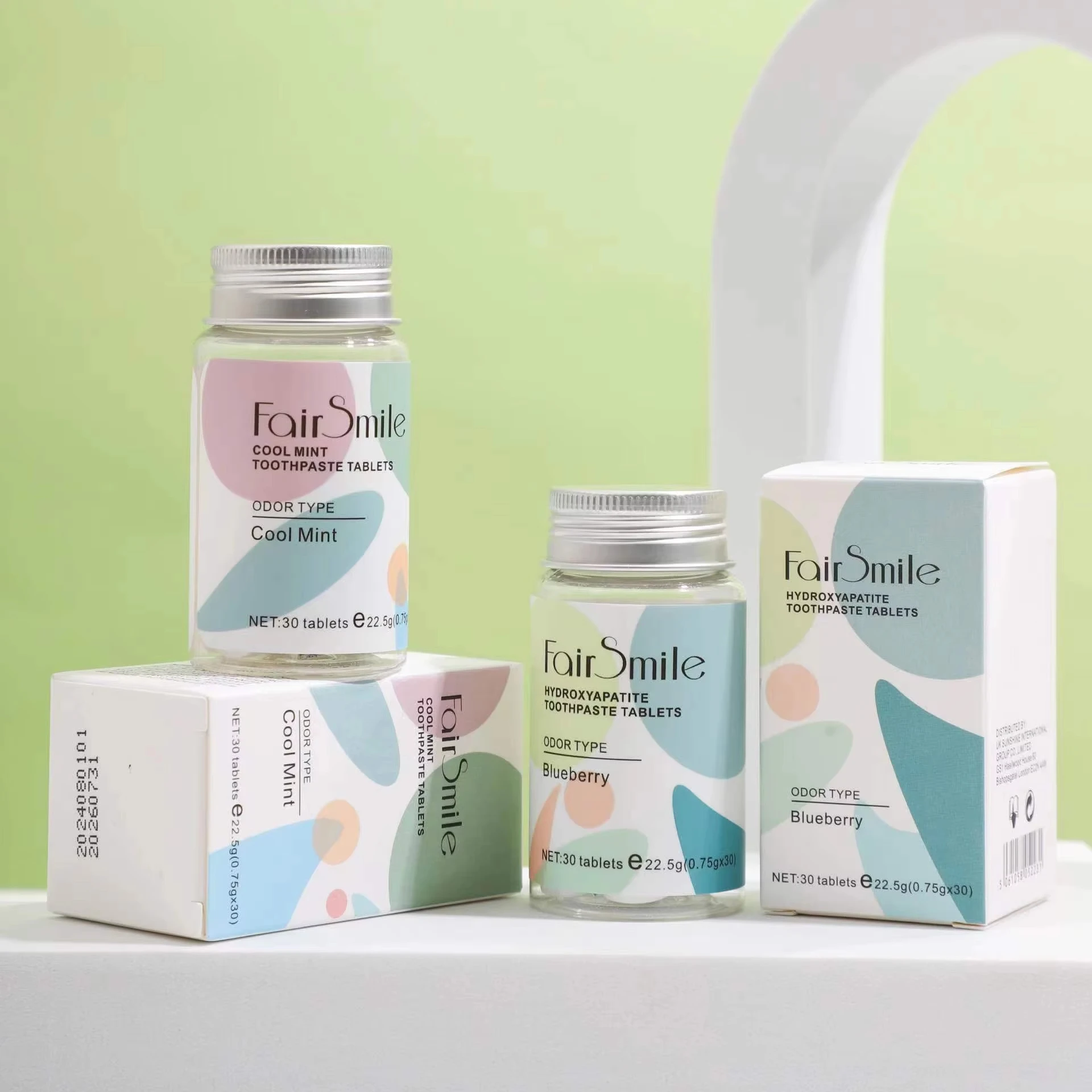 customized different colors different flavors private label dental anti-cavity natural toothpaste tablet with fluoride oral care