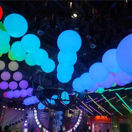 Large Plastic LED Hanging Shinning Ball Shining Beauty Party Wedding Decoration