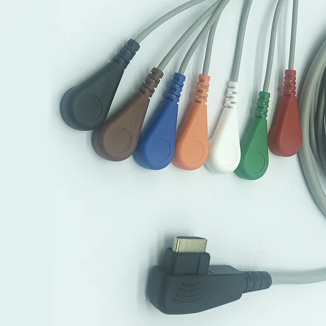  DMS 7 свинцовый Holter ECG Кабельный соединитель 125 см длина CE Китай медицинский