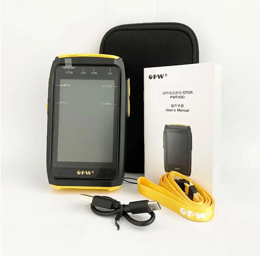 Active Mini OTDR Fiber Optic Tester 1550nm 20dB With OPM OLS VFL Touchscreen