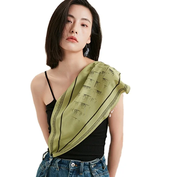 Manufacturer Custom Square Silk Scarves  90cm * 90cm Digital Print Large Square Scarf Women Twill Square Silk Scarf