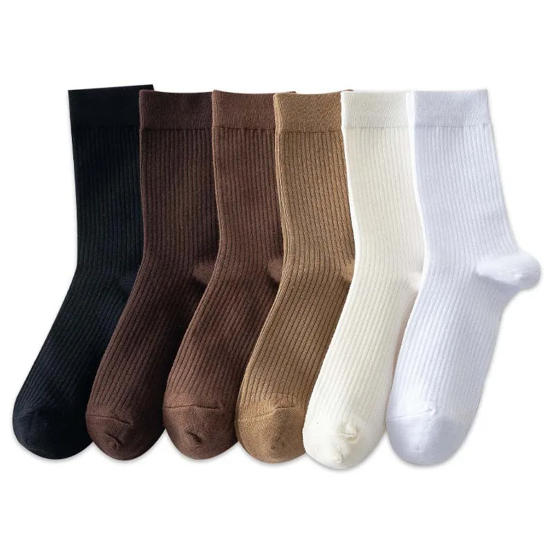 Wholesale high quality designer oem personalised plain knitted embroidery crew men embroidered logo custom socks