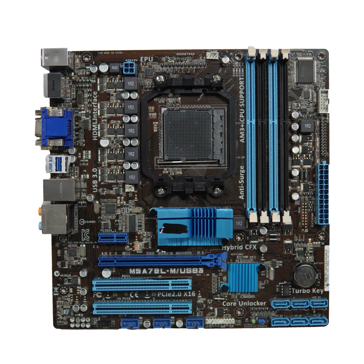 Материнская плата M5A78L-M/USB3 с AMD 760G/780L 8 Гб DDR3 для