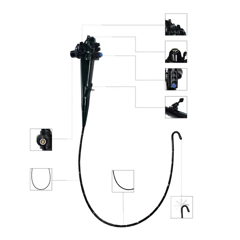 Manufacturer Medical Endoscope System  Flexible Gastroscope and Colonoscope