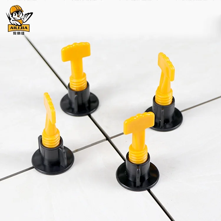 Install Tool Screw T Lock Spacer tile leveler Floor Reusable Tile Leveling System
