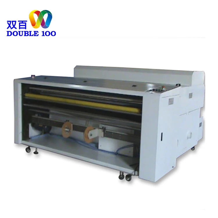 DOUBLE 100 large format uv varnish coating machine 160 cm wide vinyl coating machine big uv coating machine