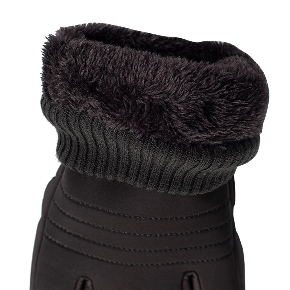 Comfortable outdoor winter sports thick windproof waterproof non-slip warm ski gloves for adults