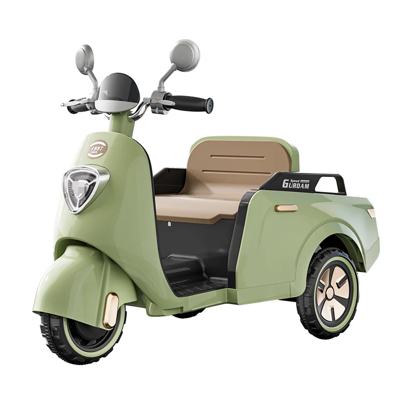 Electric Double Remote Control Toy Car Kids 2-4 Years Old Rechargeable 3-Wheel Tricycles Music Feature Perfect Gift Girls Babies