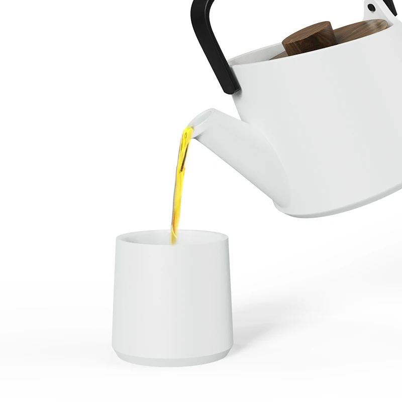 DHPO Hot Selling 800 ML Custom Porcelain Tea Pot with Stainless Steel Infuser, Blooming & Loose Leaf Teapot