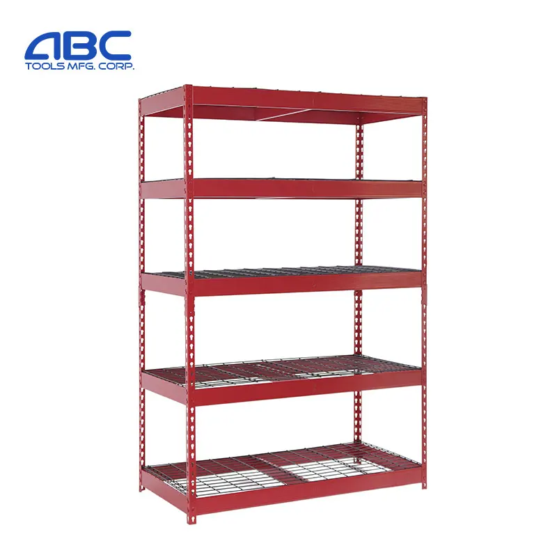China AA Boltless 5 Tier Steel Rack and Shelving Wire Metal Shelves for Storage