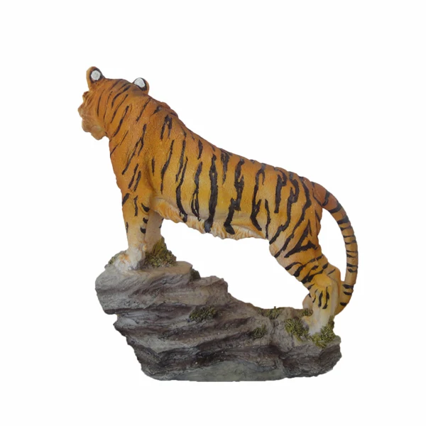 Welcome tiger statue home animal figurine decoration in resin