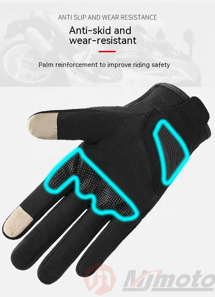 SUOMY City Winter Motorcycle Riding Gloves Touch Screen Motocross Waterproof Windproof Protective Summer Motorbike Gloves Men