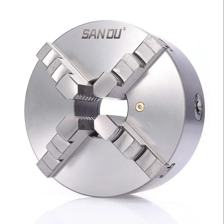 High Quality K12 Series 4 Steel Carton Boxes 4 Jaw Lathe Chuck Lathe Chuck 4 Jaw 400mm Size 100 Mm Bore 4 Jw Manual Chuck Sandu