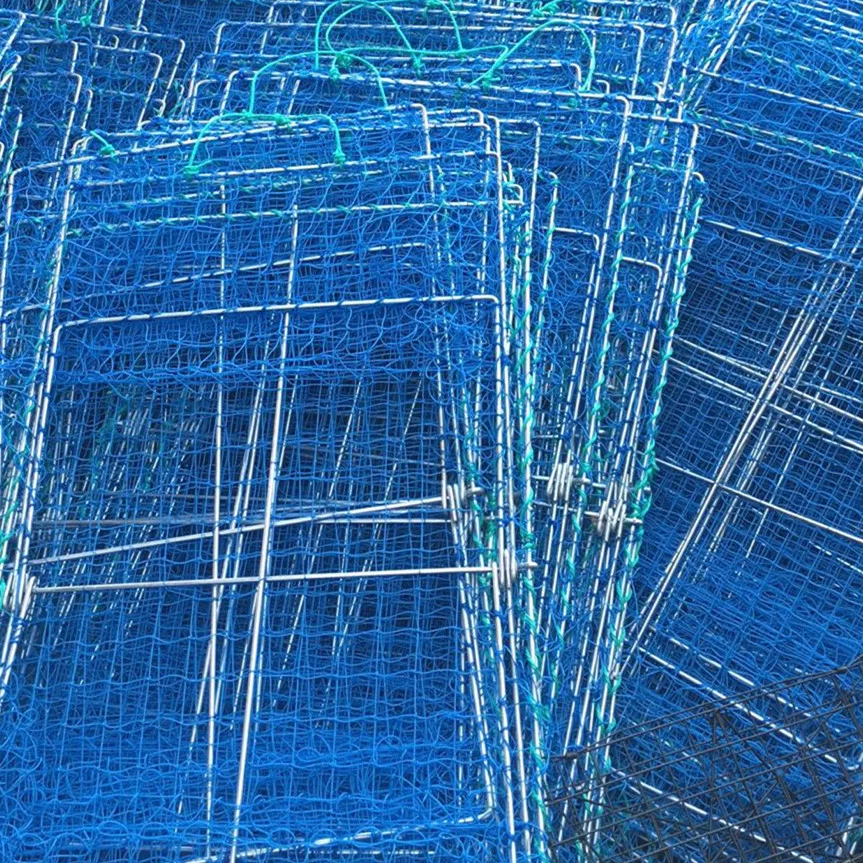 Heavy Duty Convenient Collapsible Design Folding lobster pot  rectangle crab trap