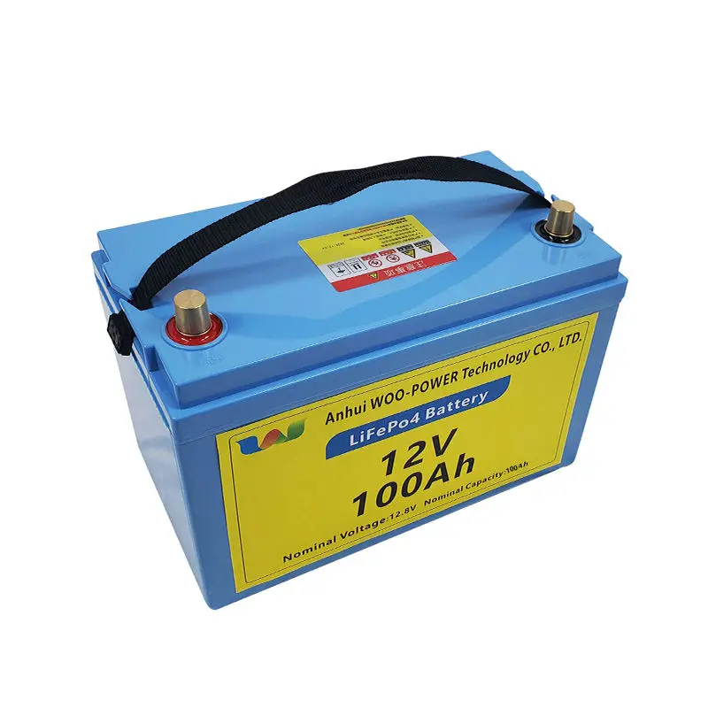 Factory Direct Selling 12V 100Ah Long Cycle Life LiFePO4 Battery Pack 12 Volt Lithium Battery Pack For RV Golf Cart Boat