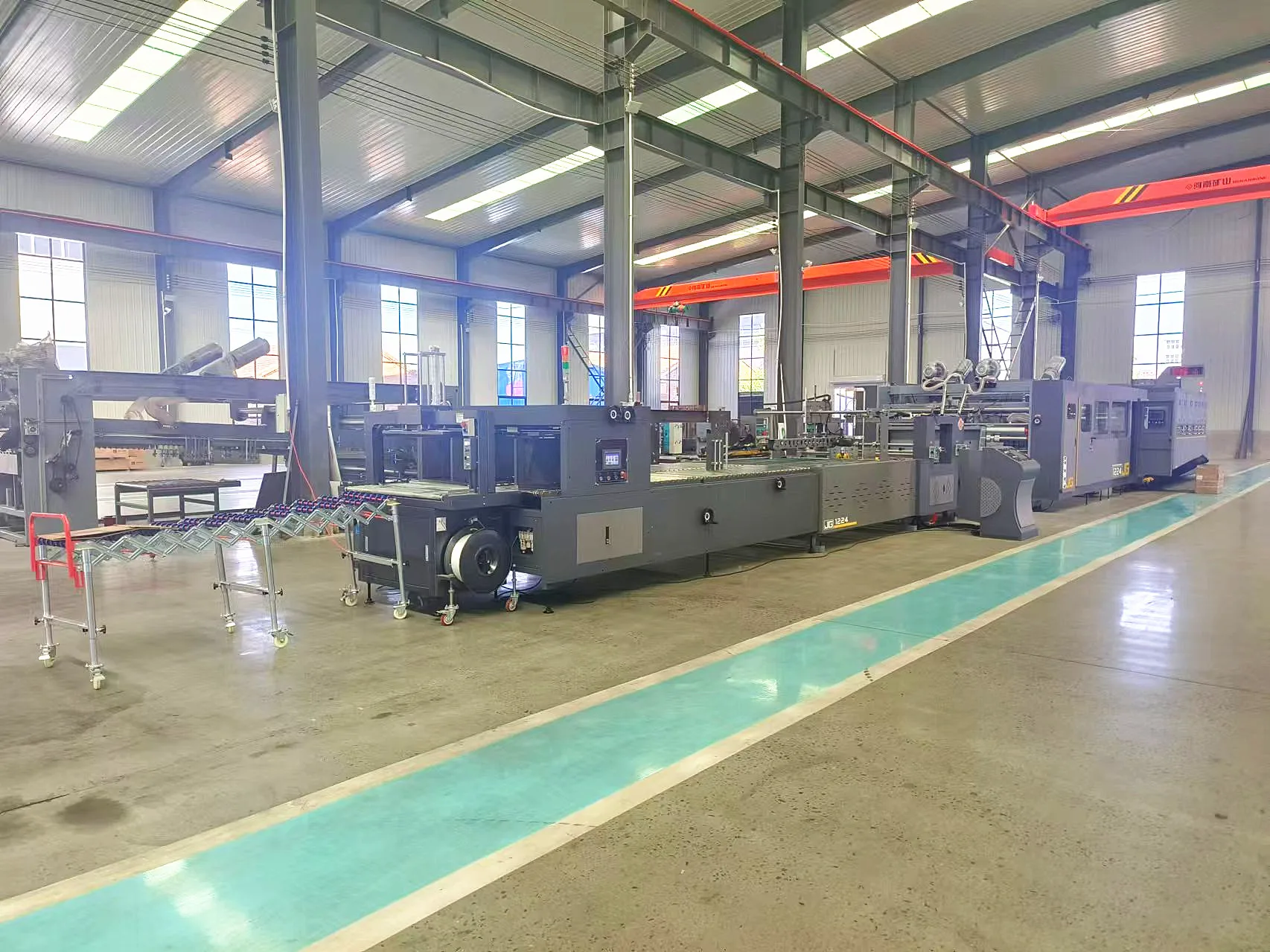 Flexo Box making machine packaging forming machines carton slotting die cutting making fold glue bundling machine