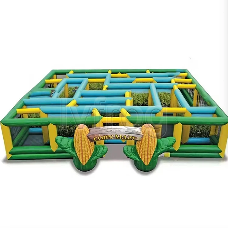 Commercial Grade Durable Kids Cartoon Inflatable Corn Maze Playground Game For Sale